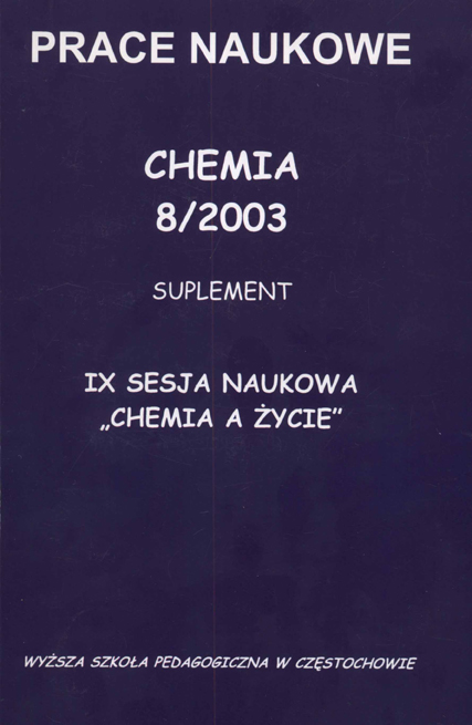 Chemistry Environment Biotechnology 2003