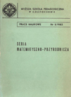 Seria Matematyczno-Przyrodnicza 1982