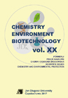 Chemistry Environment Biotechnology 2017